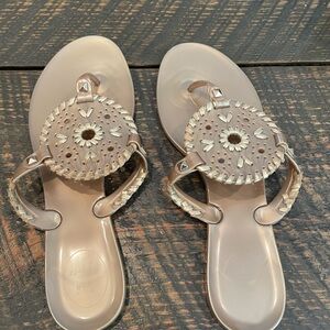 Jack Rogers sandals with Circular Medallion Design; Women’s Size 9